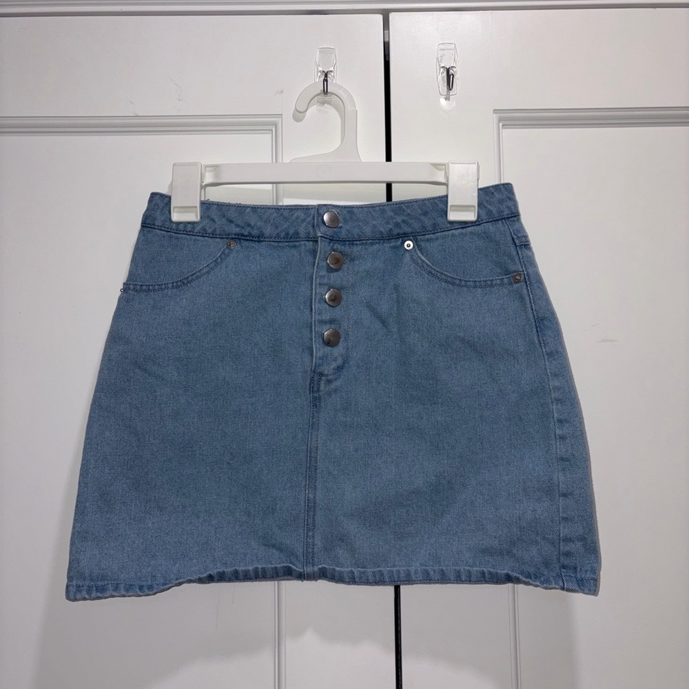 Forever 21 Blue Denim Mini Skirt